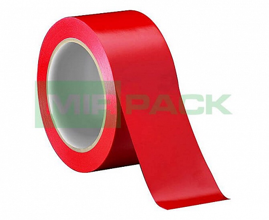 Лента клейкая красная ширина 48 мм х 50 м 45мкм - Вид 1