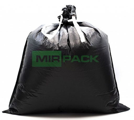 Мешки для мусора 35 л с завязками, 30 мкм, 20 шт. ПСД, 3 слоя, особопрочные, черные - Вид 4